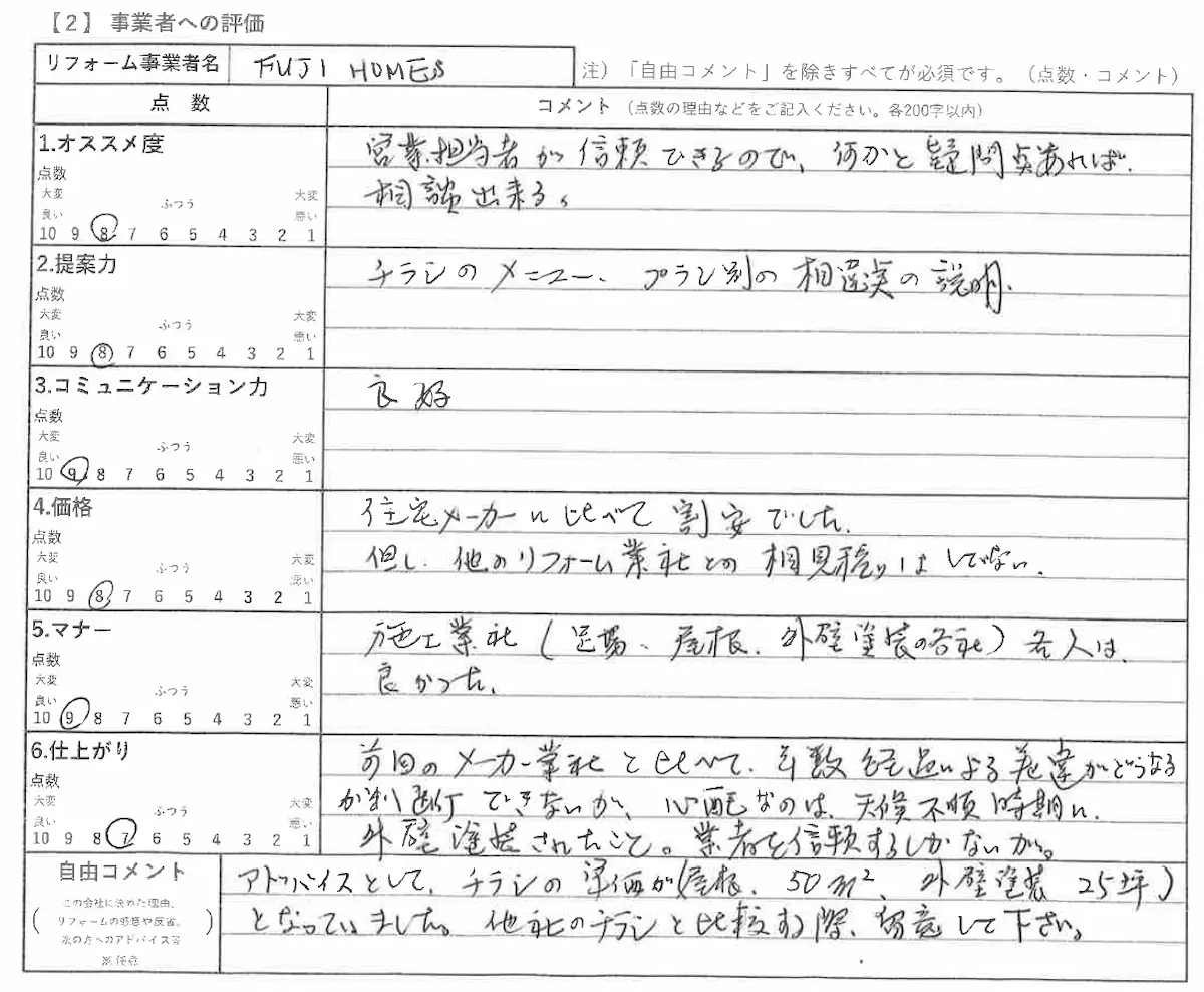 お客様の声